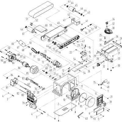 COURROIE D'ENTRAINEMENT POUR PONCEUSE A BANDE ET A DISQUE PARKSIDE PBTS 370 A1 - REF: 88000543