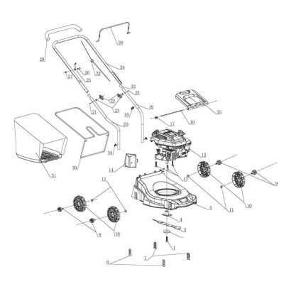 LANCEUR POUR TONDEUSE PARKSIDE PBRM 39 E4 - REF: 5911244072