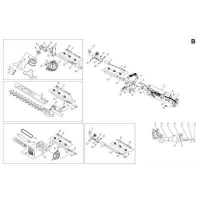 BOITE DE TRANSMISSION DU TAILLE-HAIE POUR MULTIFONCTION PARKSIDE PBK 4 C4 - REF: 3904801070