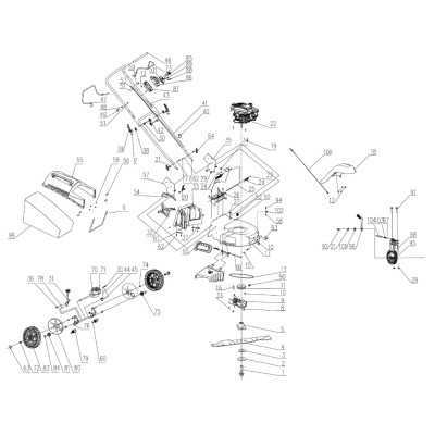 ROUE AVANT COMPLETE POUR TONDEUSE PARKSIDE PBRMT 51 A1 - REF: 5911260010