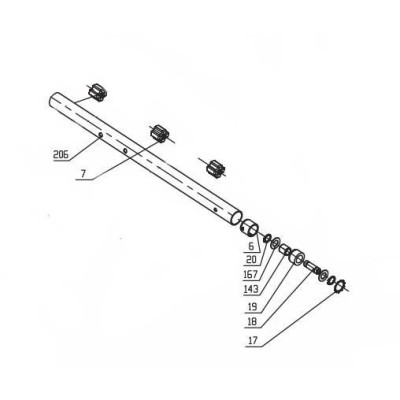 ENSEMBLE TUBE ARRIERE POUR FHL 900 E5