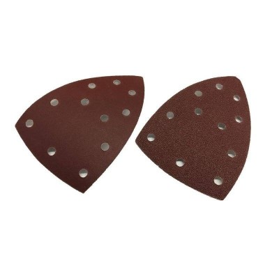 2 FEUILLES ABRASIVES POUR PLAQUE A PONCER TRIANGULAIRE (grain P80/P240) POUR PONCEUSE MULTIFONCTION 3 EN 1 PARKSIDE PMFS 200 B2