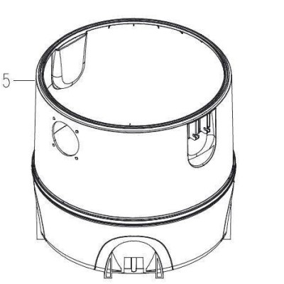 CUVE POUR ASPIRATEUR PARKSIDE PNTS 1300 D3