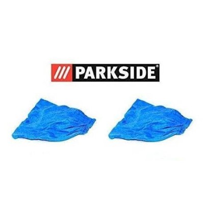 LOT DE 2 FILTRES EN TISSU BLEU POUR ASPIRATEUR PARKSIDE PNTS