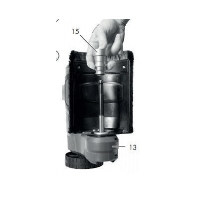 DISPOSITIF DE RECEPTION POUR BROSSE POUR JOINTS ELECTRIQUE PUB 500 A1