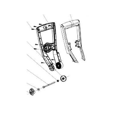 POIGNEE POUR COUPE BORDURE PARKSIDE PRTA 20 Li B2/C3