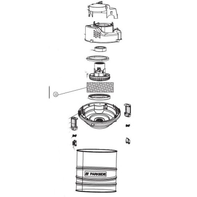 FILTRE A HUMIDITE POUR TETE MOTEUR DE L ASPIRATEUR INJECTEUR PWS 20 A1