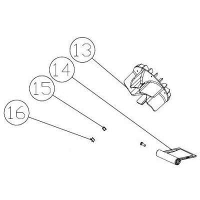 TURBINE POUR ASPIRATEUR SOUFFLEUR BROYEUR ELECTRIQUE PARKSIDE - REF: 91100663