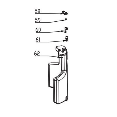 RESERVOIR D'EAU POUR ASPIRATEUR INJECTEUR / EXTRACTEUR PARKSIDE PWS 20 B2/C2