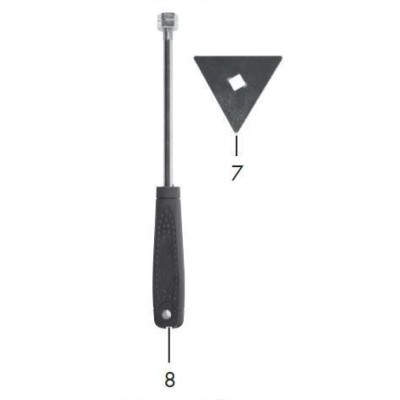 TRIANGLE EN METAL + POIGNEE POUR PISTOLET A AIR CHAUD NUMERIQUE PARKSIDE PHLGD 2000 B2 /B4