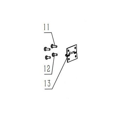 CHARNIERE PROTEGE COURROIE POUR PERCEUSE A COLONNE PARKSIDE PTBM 400 A1