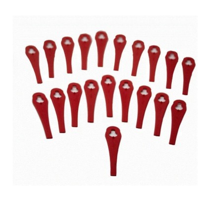 PLAQUETTES X20 POUR COUPE BORDURE GRIZZLY TOOLS CT 2000 - REF: 13604002