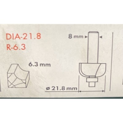 FRAISE N°2 DU SET D'EMBOUTS DE FRAISAGE PFB 12 A1 POUR DEFONCEUSES PARKSIDE