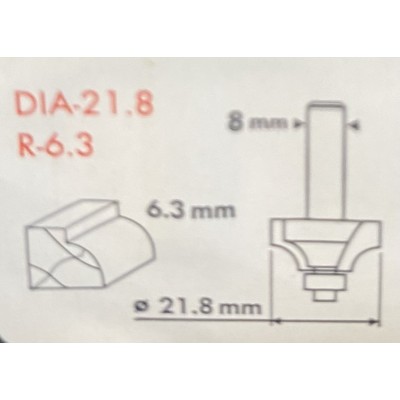 FRAISE N°7 DU SET D'EMBOUTS DE FRAISAGE PFB 12 A1 POUR DEFONCEUSES PARKSIDE