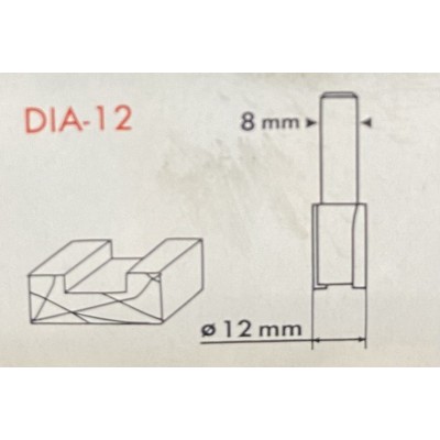 FRAISE N°9 DU SET D'EMBOUTS DE FRAISAGE PFB 12 A1 POUR DEFONCEUSE PARKSIDE