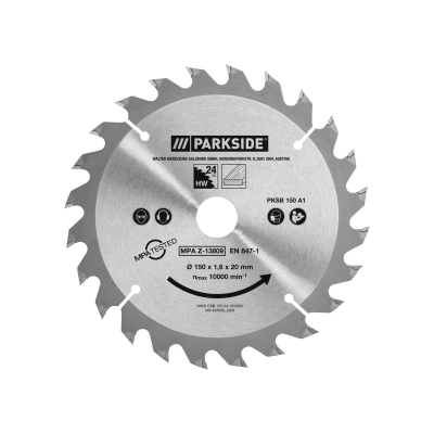 LAME SCIE CIRCULAIRE 24 DENTS POUR SCIE CIRCULAIRE PARKSIDE PHKSA 20 LI B3 - REF: 13800415