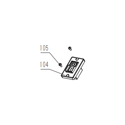 BOUTON ON/OFF POUR PONCEUSE A BROCHE OSCILLANTE PARKSIDE PSSO 500 A1 - REF: 91110226