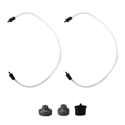 TUYAU A VIDE x2 (17) + ADAPTATEUR A (18) + B (19) + C (20) POUR APPAREIL SILVERCREST SV125C7 / SOV125C7 - REF: 346881/ZU01