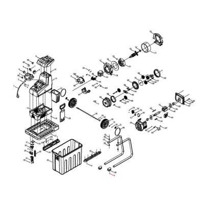 ROULEAU DE LAMES POUR BROYEUR DE VEGETAUX PARKSIDE PWH 2800 B2 - REF: 3904409009