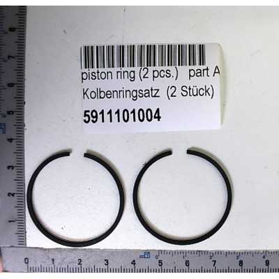 JEU DE SEGMENTS DE PISTON POUR ASPIRATEUR-SOUFFLEUR PARKSIDE PBLS 26 A1 - REF: 5911101004