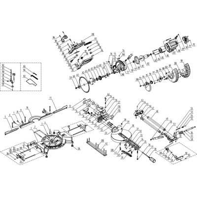 CHASSIS COMPLET POUR SCIE A ONGLET PARKSIDE PZKS 2000 A1 - REF: 3901223001